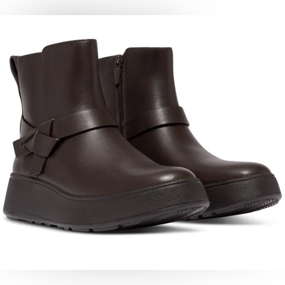Fitflop Chocolate Brown Ankle Booties